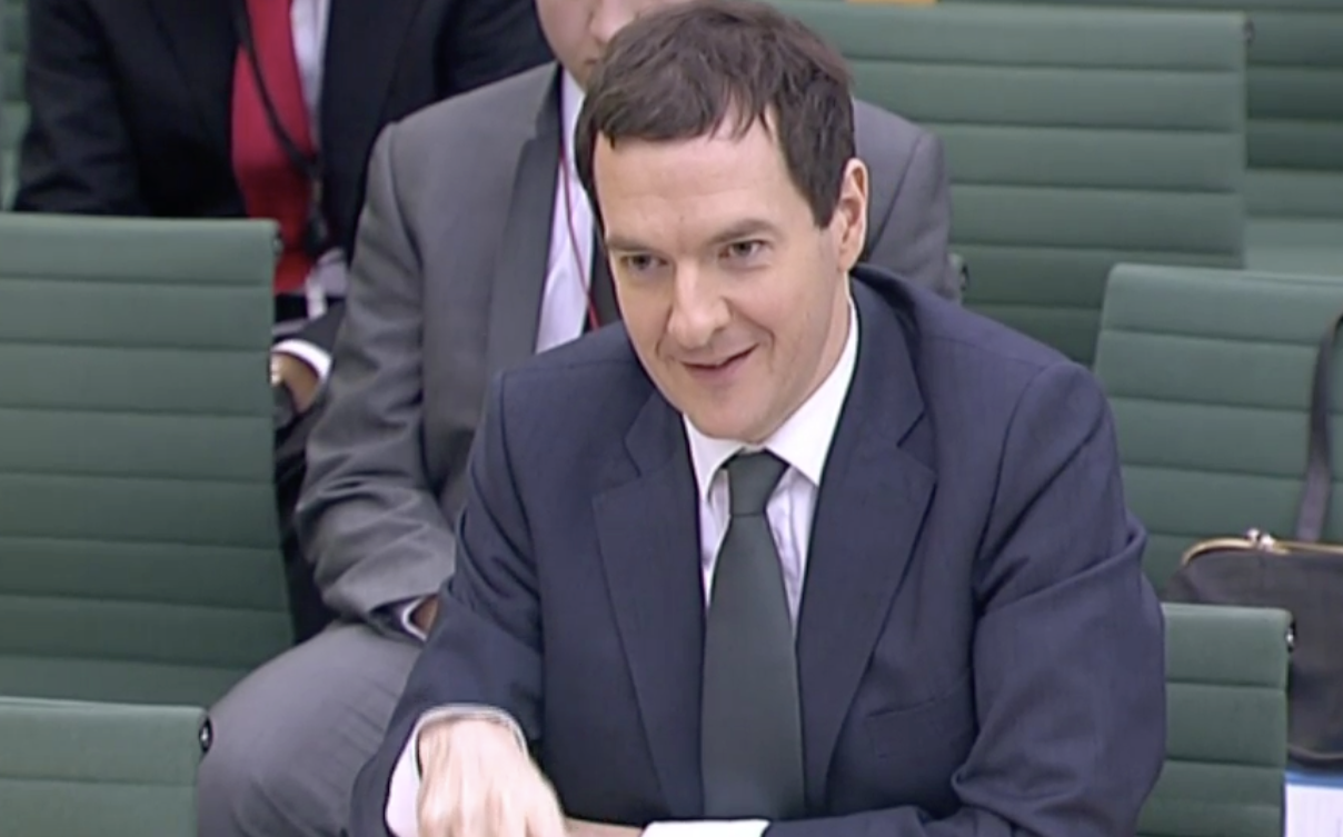 George Osborne at the Treasury Select Committee