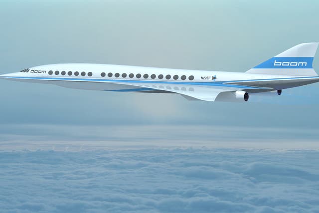 Boom's designs mean the plane would fly more than 2.6 times faster than other airlines today
