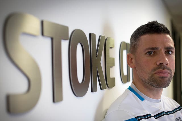 Jon Walters pictured at Stoke City’s training ground
