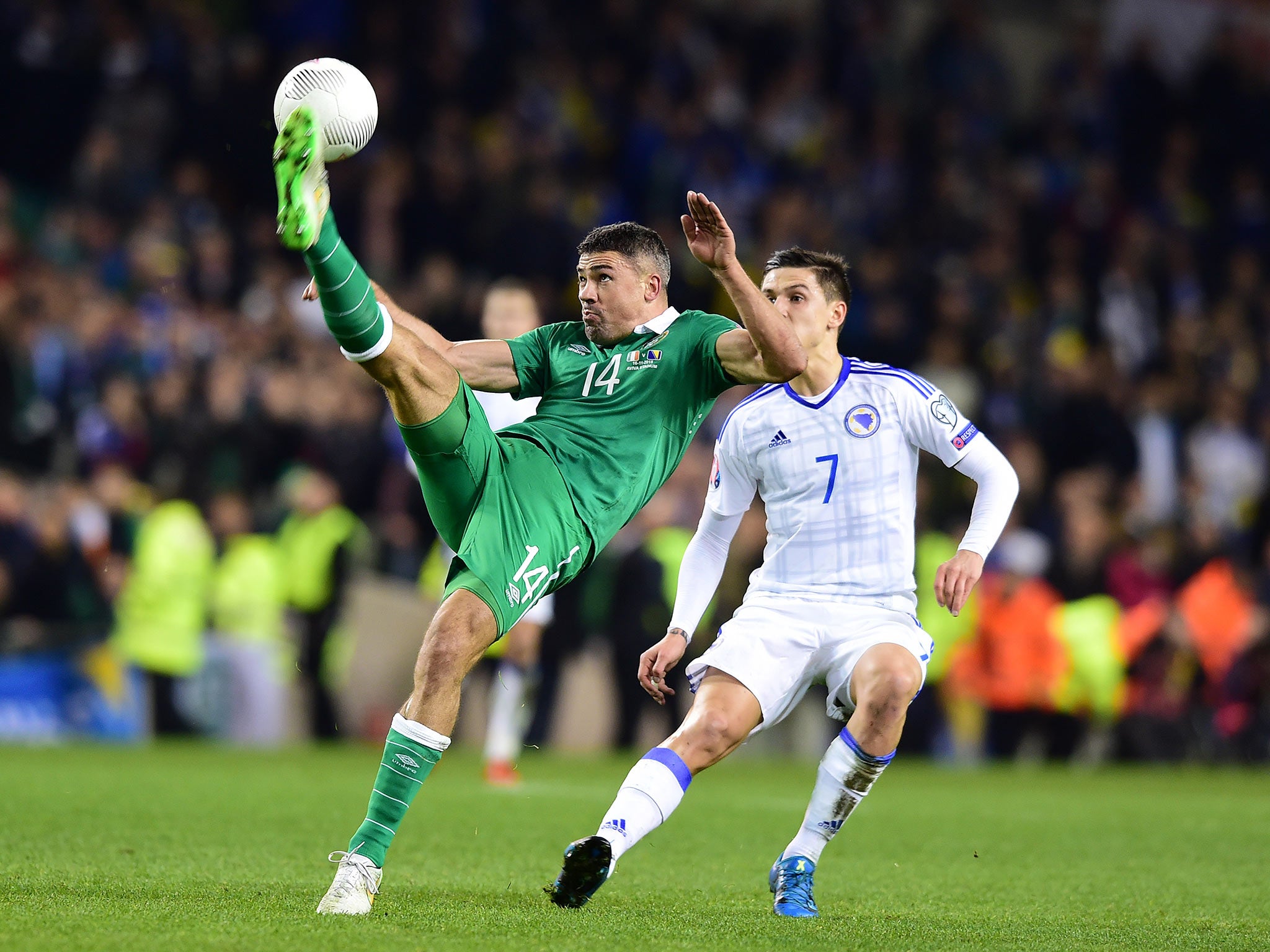 Jon Walters in action for the Republic of Ireland last year