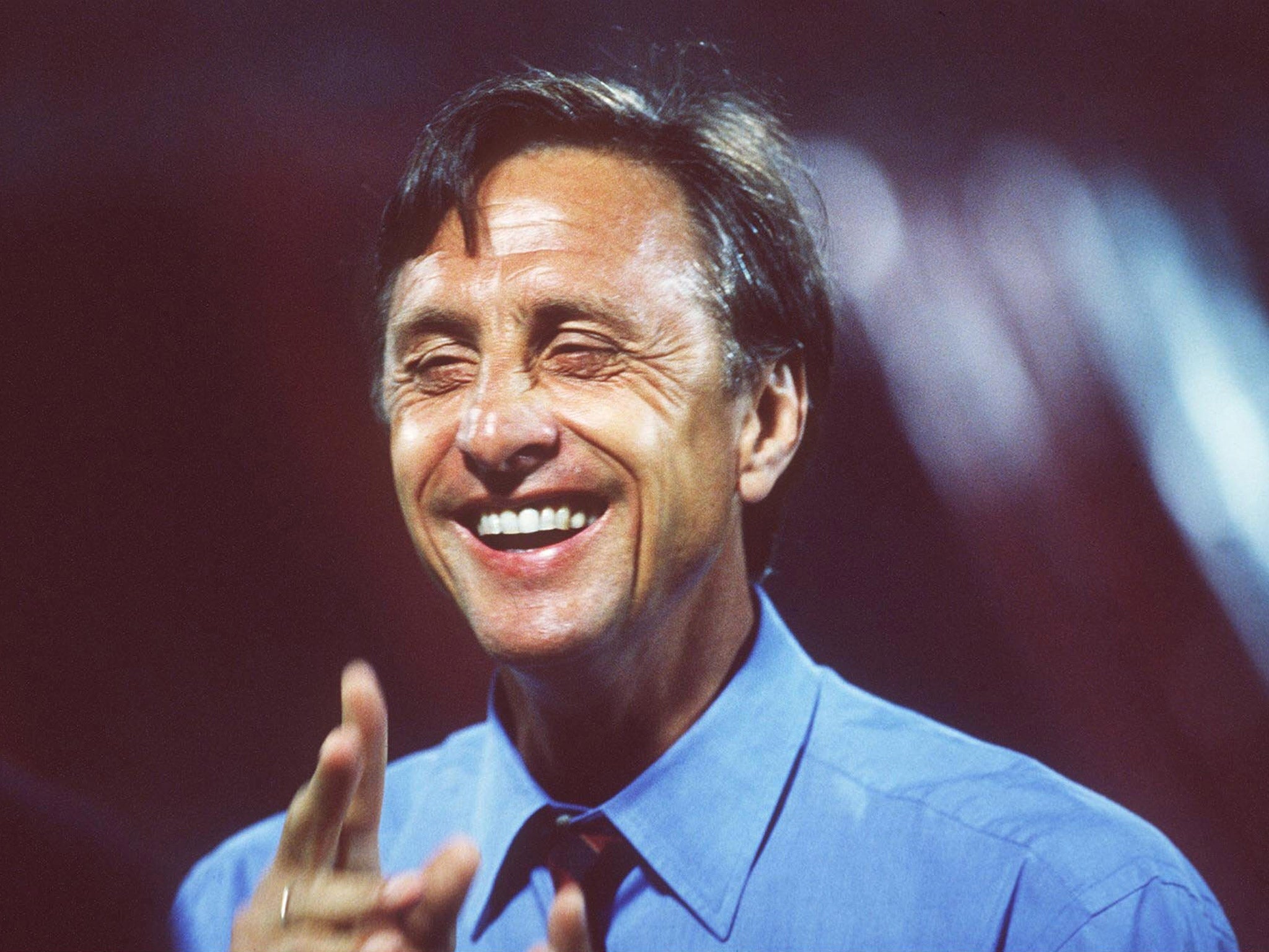 Former Barcelona manager Johan Cruyff pictured in 1994