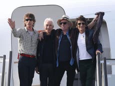 Rolling Stones touch down in Cuba for historic concert