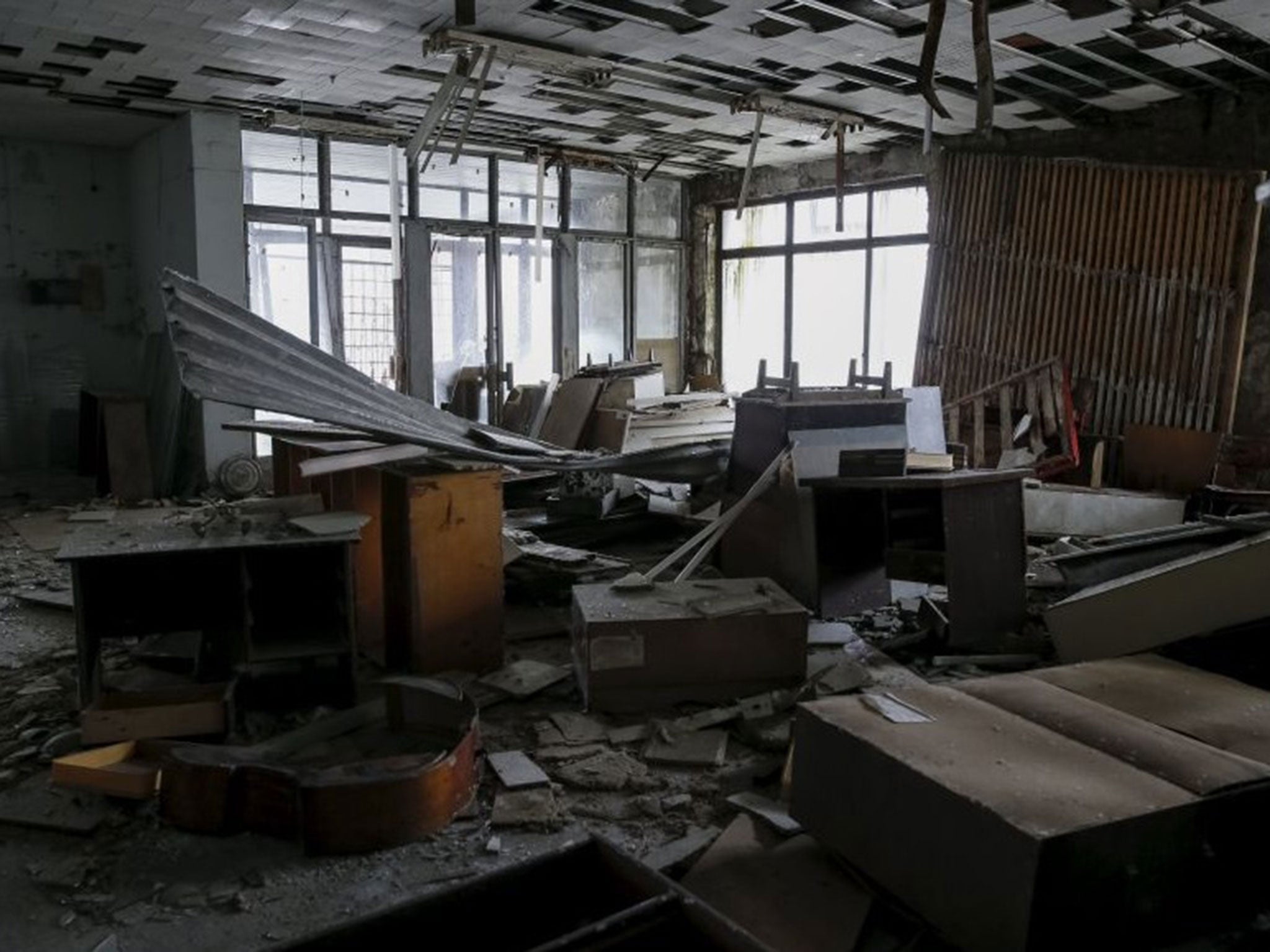New photos capture the devastation caused by the Chernobyl nuclear disaster nearly 30 years on
