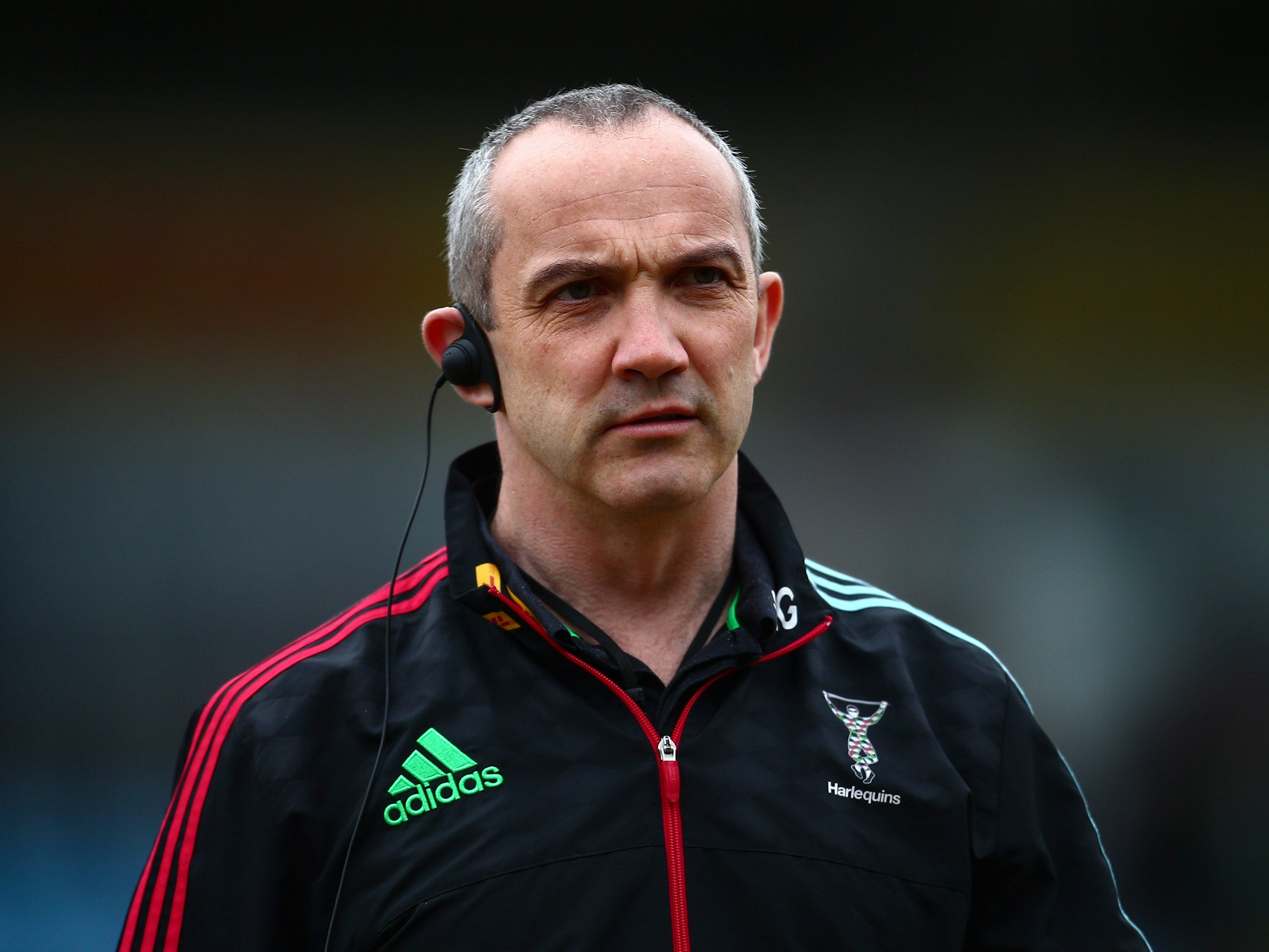 Conor O'Shea will leave Harlequins at the end of the season to take up a role with Italy