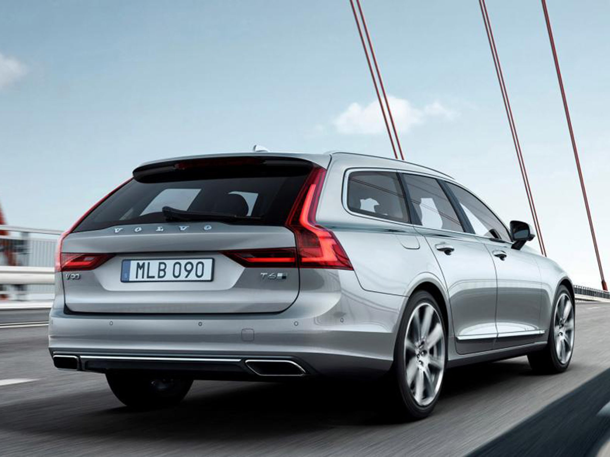 The Volvo V90 estate is slightly larger than the S90 saloon