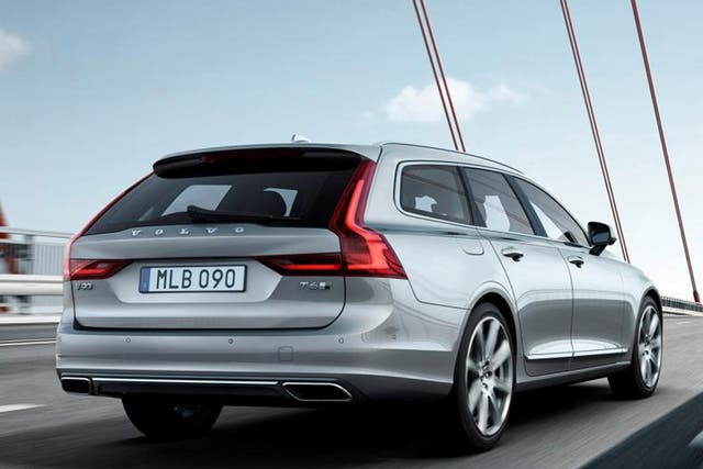The Volvo V90 estate is slightly larger than the S90 saloon