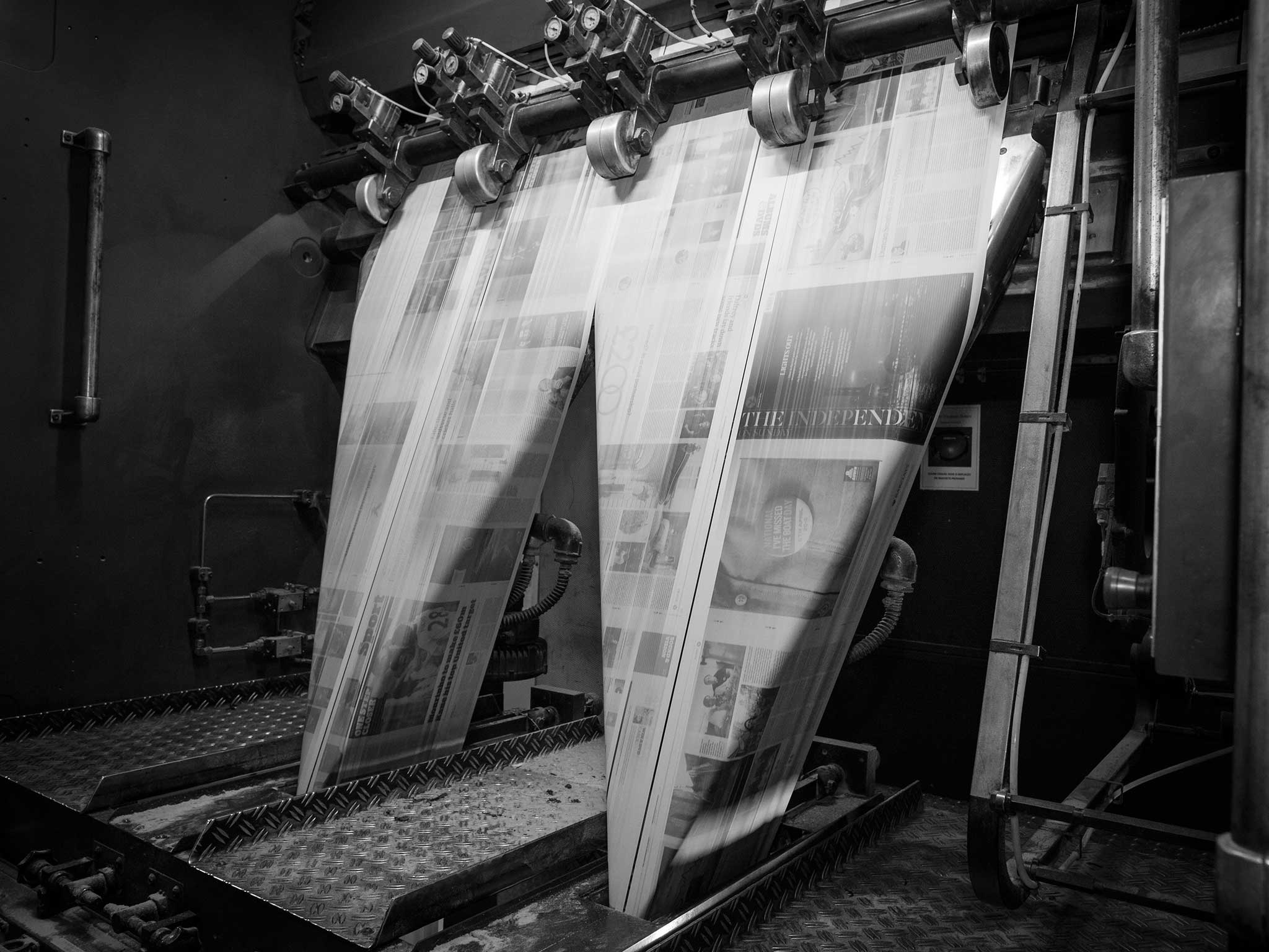The presses on ‘The Independent’ and ‘Independent on Sunday’ have rolled for the last time at our print sites across the country