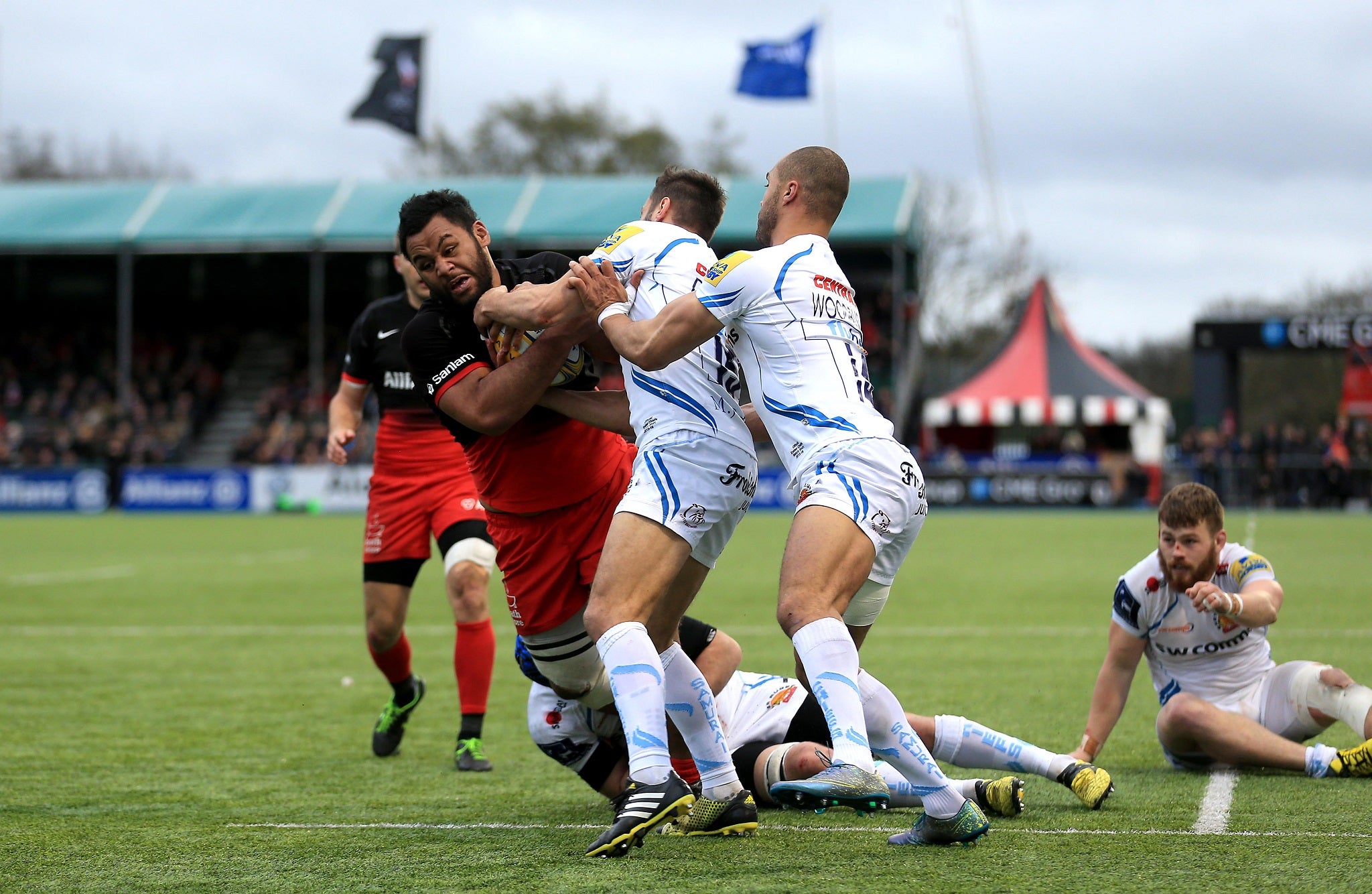 Vunipola continued his good form from the Six Nations on his return for Saracens