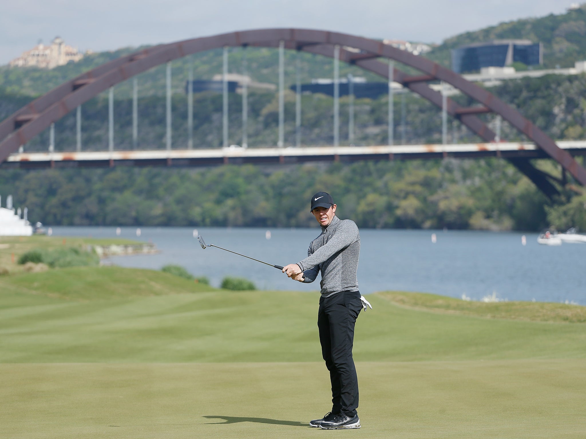 Rory McIlroy after putting at the World Match Play in Austin