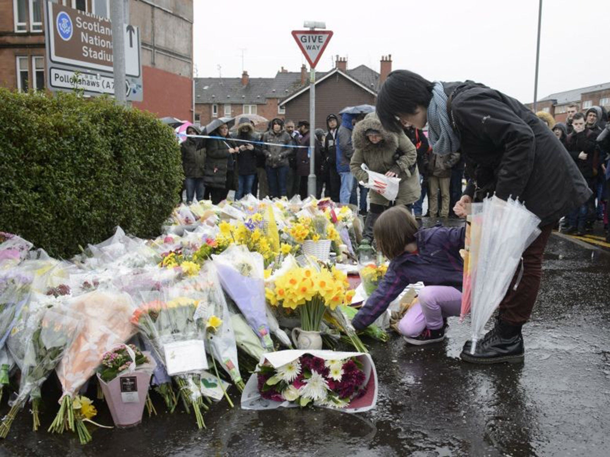 A vigil held in the memory of Glasgow shopkeeper Asad Shah.