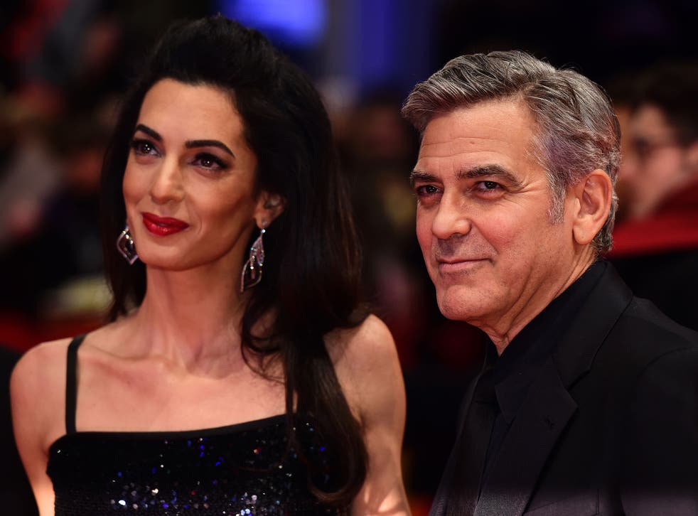 the donors will have the chance to dine with the presidential hopeful and her guests of honour – the Clooneys
