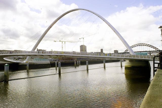 The Gateshead Millennium bridge spans the river Tyne. Gateshead Council’s cabinet have voted  to reject the proposals for devolution