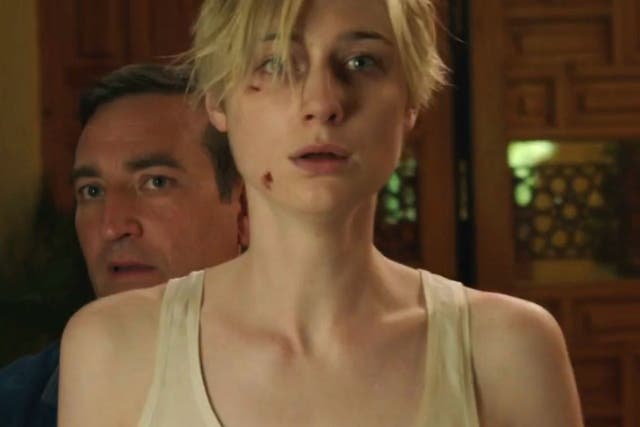 Elizabeth Debicki undergoes torture in a bath as Jed Marshall in The Night Manager