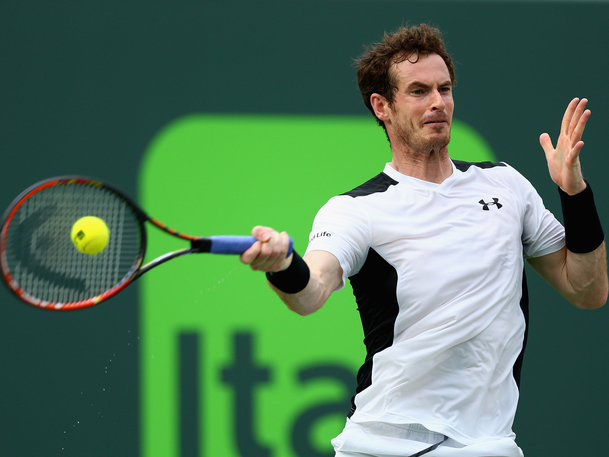 Andy Murray will hold on to his world ranking of No 2 despite early elimination in the Miami Open