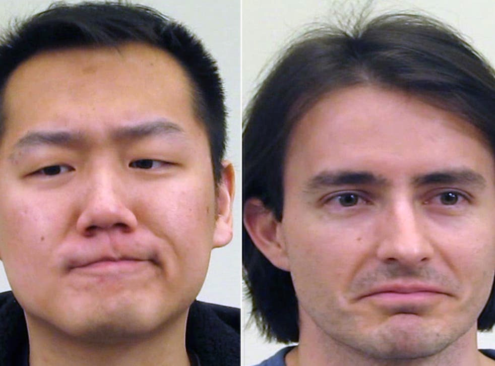 Students from the study make the facial expression which has since been dubbed the 'not face'