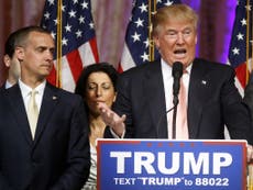 Donald Trump stands by accused campaign manager