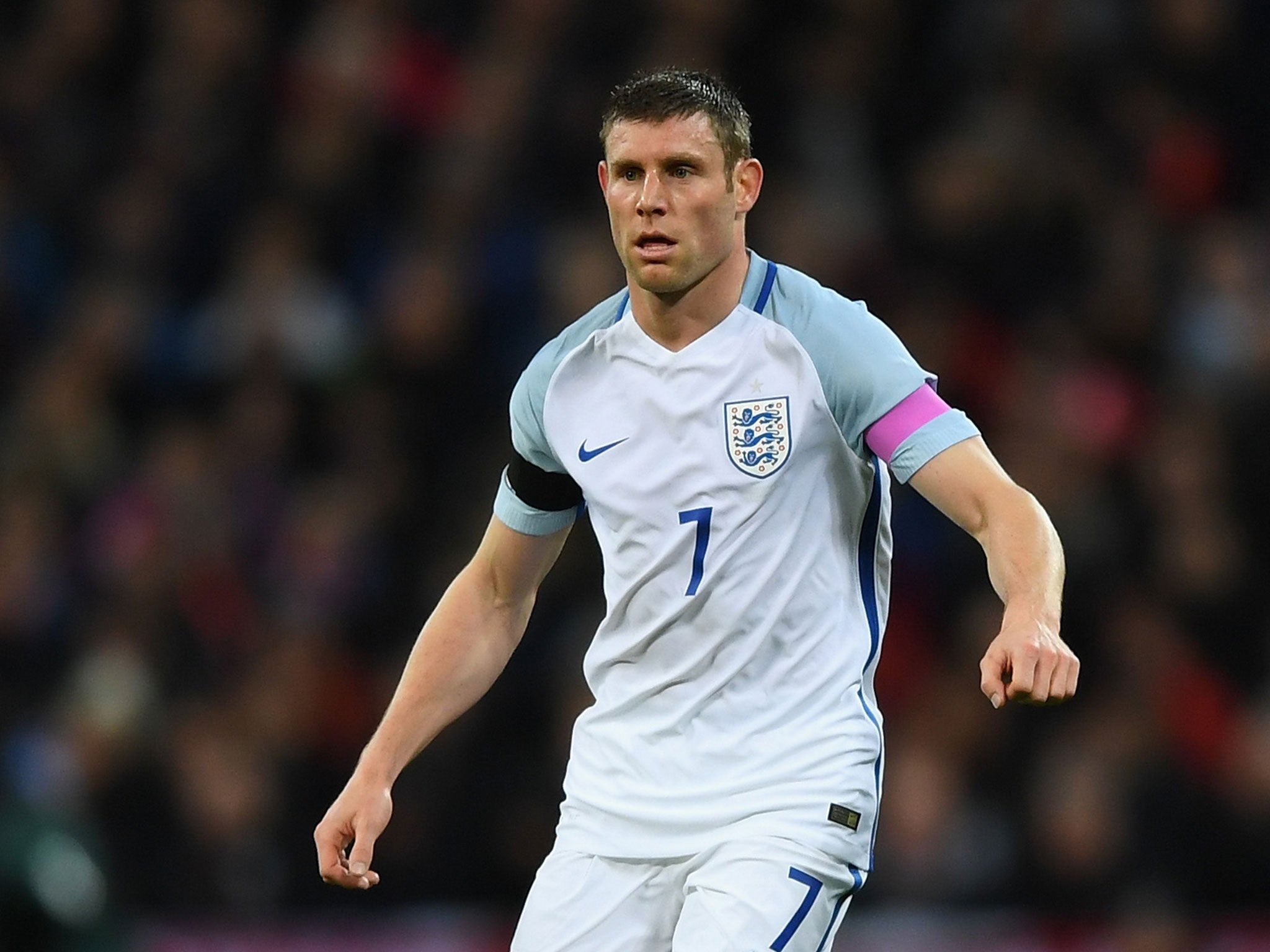 &#13;
Milner (above) also backed Everton and England defender John Stones to overcome his recent critics (Getty Images)&#13;