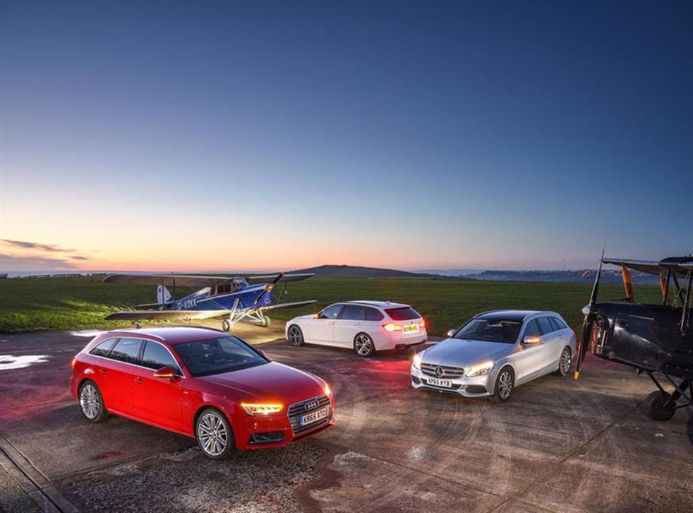 The Audi A4 Avant, BMW 3 Series Touring and Mercedes-Benz C-Class Estate