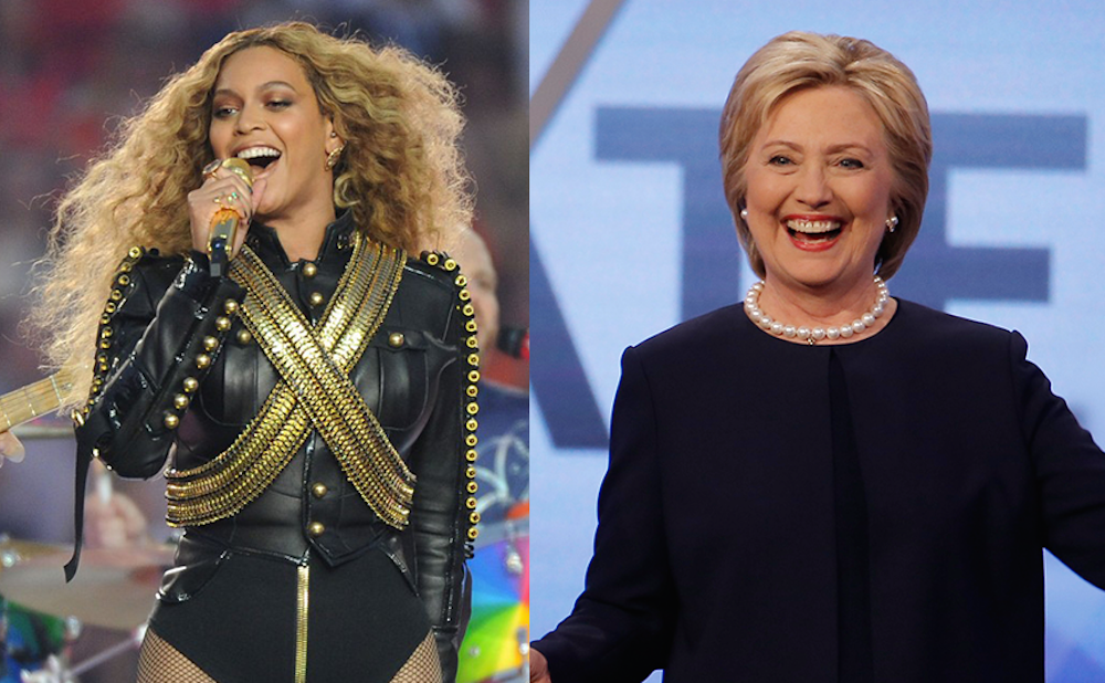 Beyoncé and Hillary Clinton are probably best friends.