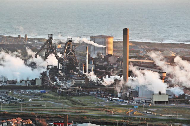 The Tata Steel plant in Port Talbot, Wales, which employs around 4,000 people
