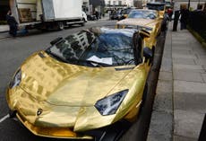 Fleet of gold supercars slapped with parking tickets