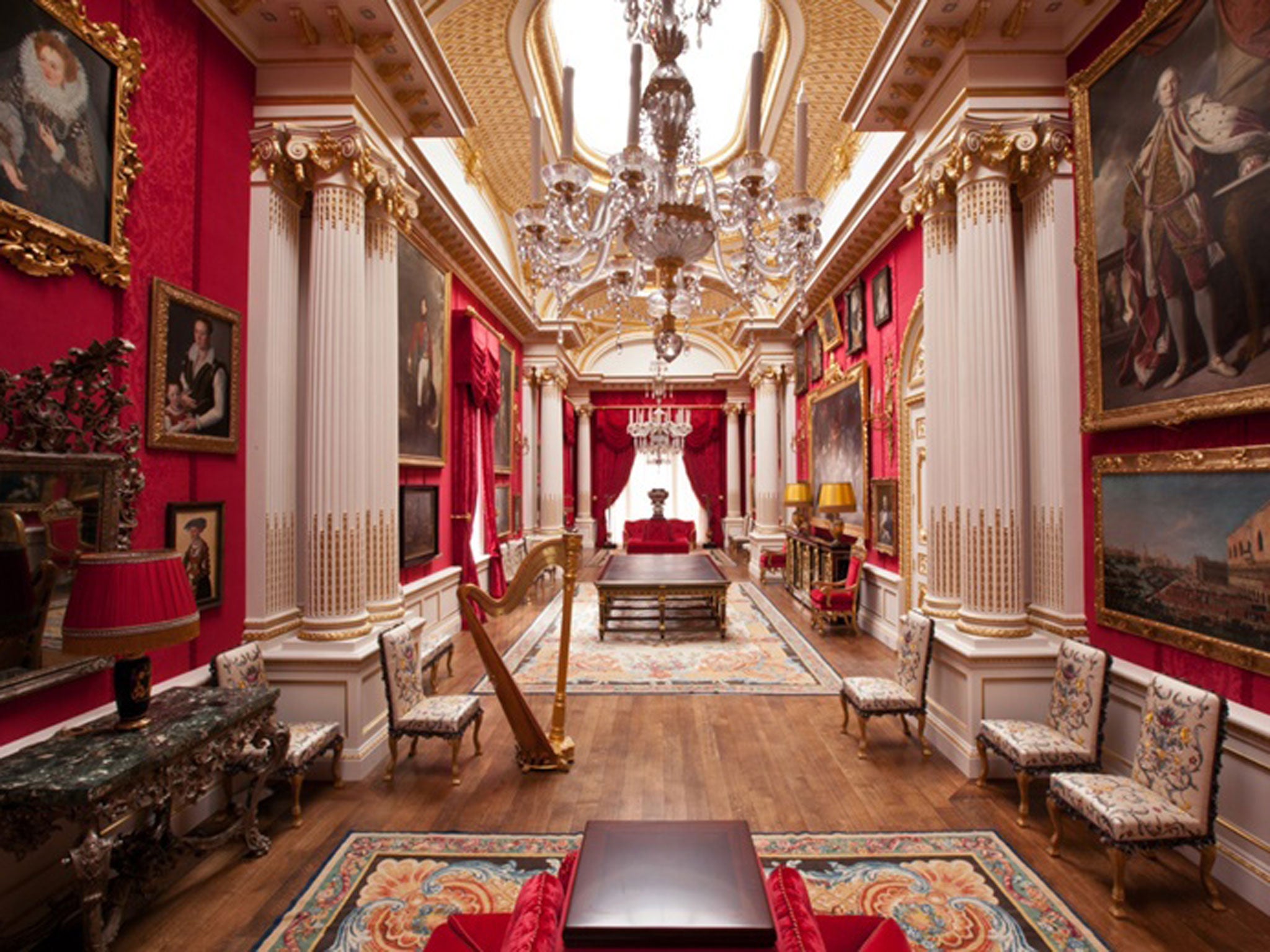 The interior of the £200 million Dudley House on Park Lane, the London home of Sheikh Hamad bin Abdullah Al Than, the cousin of Qatar’s emir
