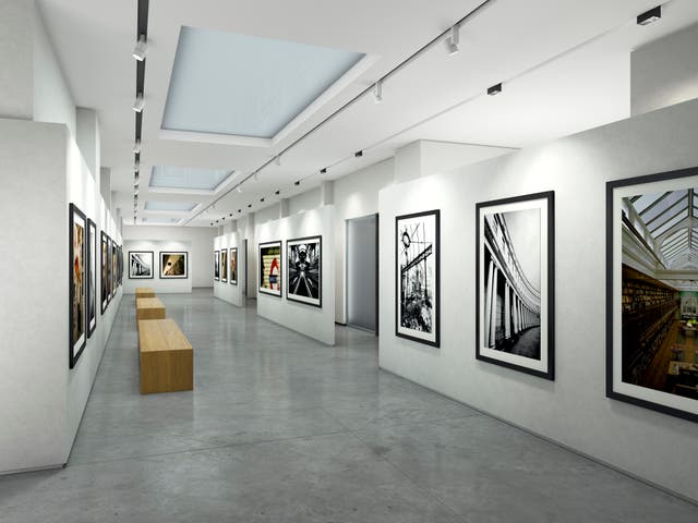 The new art gallery, with original pictures of the area by David Bailey, is part of the lobby of the building and is “one of the most exciting and unique features of the Chilterns”