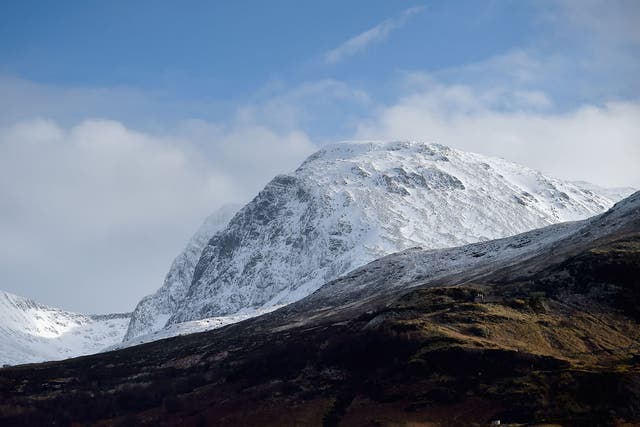 A view of the north ridge of Ben Nevis. A woman from Brighton had to be rescued from the mountain when she attempted to climb it without the appropriate clothing and equipment