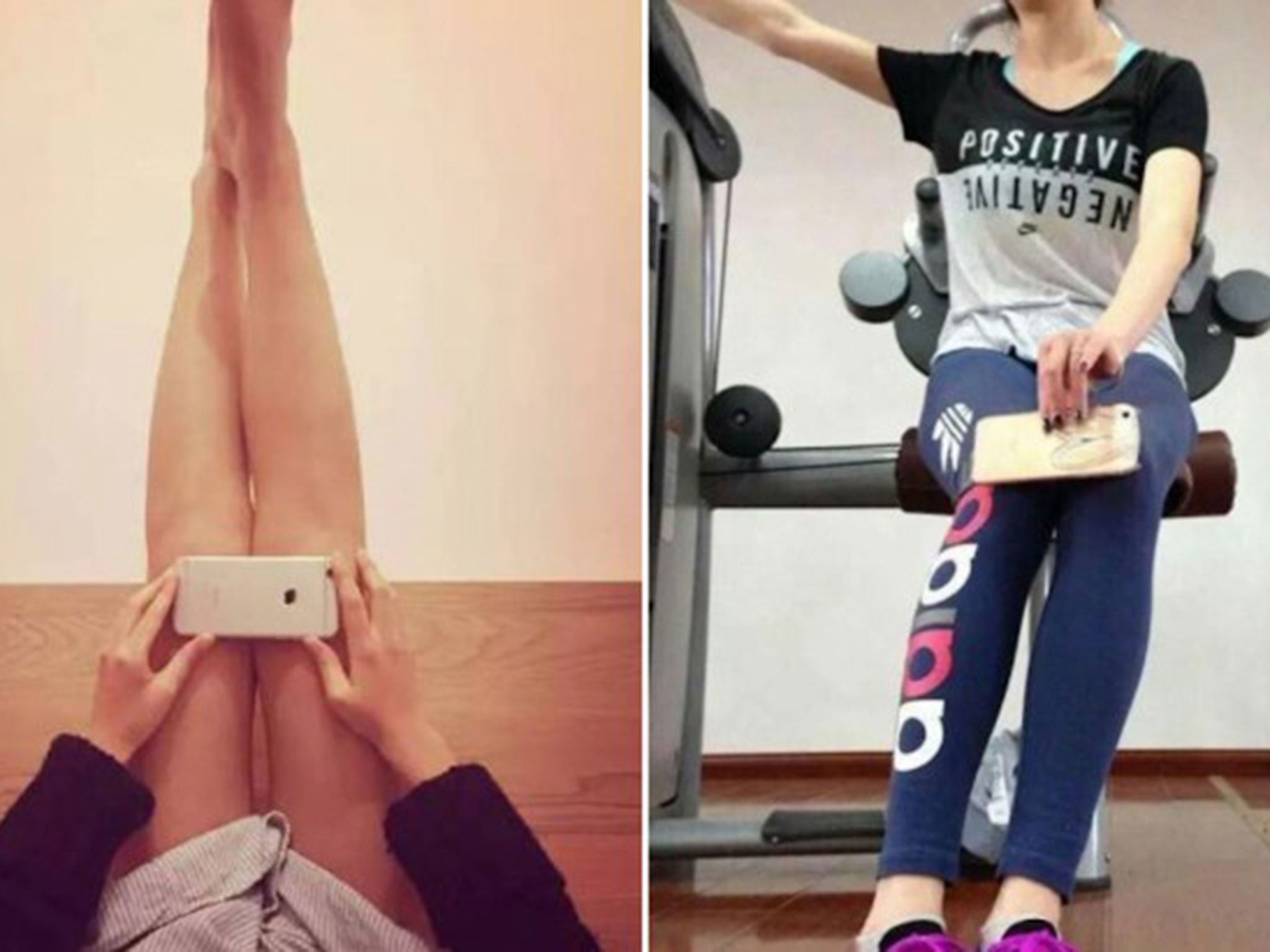 The 'iPhone knees' challenge has been circulating on social media
