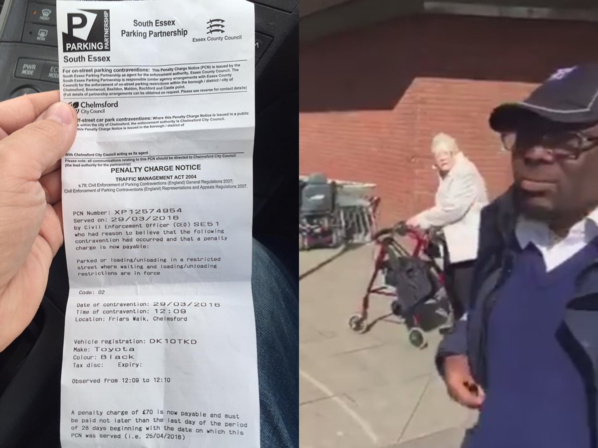 The elderly lady said the warden was a 'nasty person'