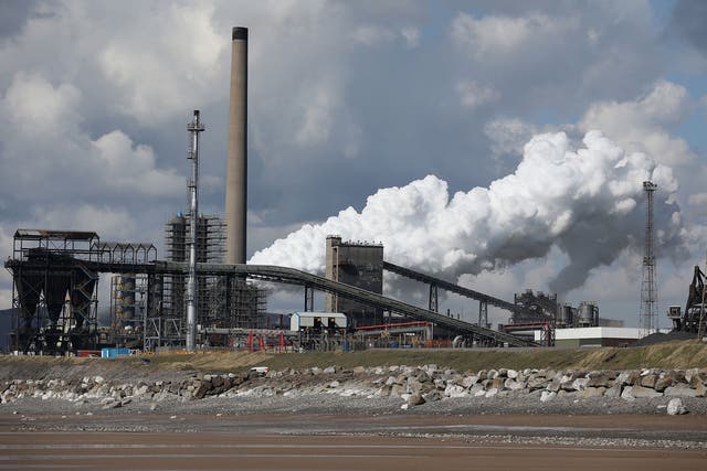 The Tata Steel plant at Port Talbot in Wales. Indian owners Tata Steel have put their British business up for sale placing thousands of jobs at risk and hitting the already floundering UK steel industry