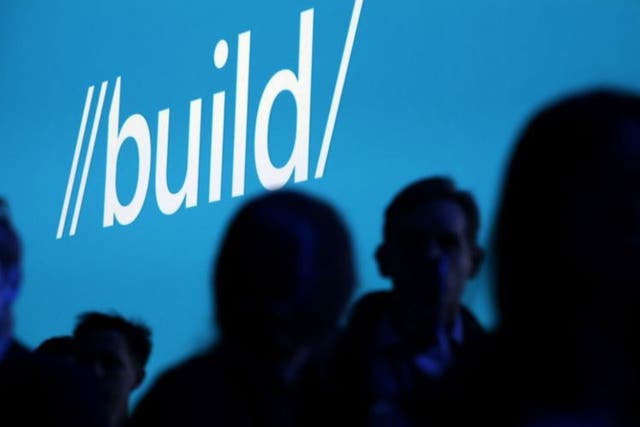 Attendees at the opening event of Microsoft's Build 2016 conference