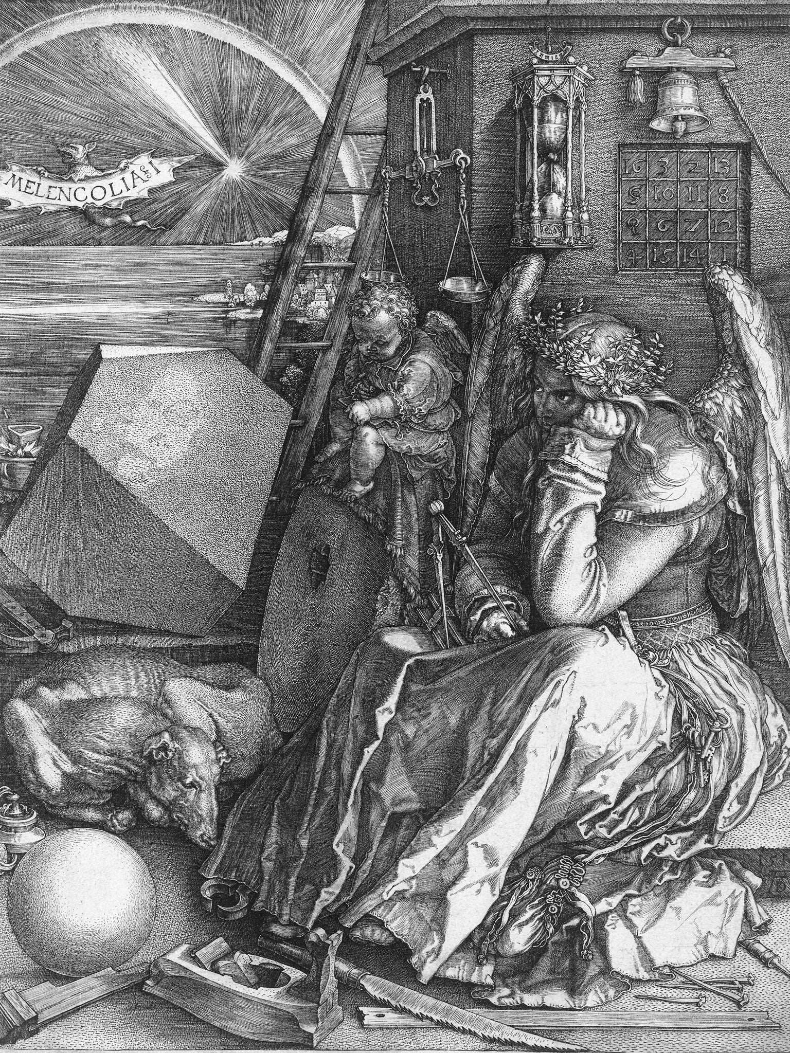 Melencolia I, the engraving by the German Renaissance master Albrecht Dürer that the Poly-Math record got it's title from