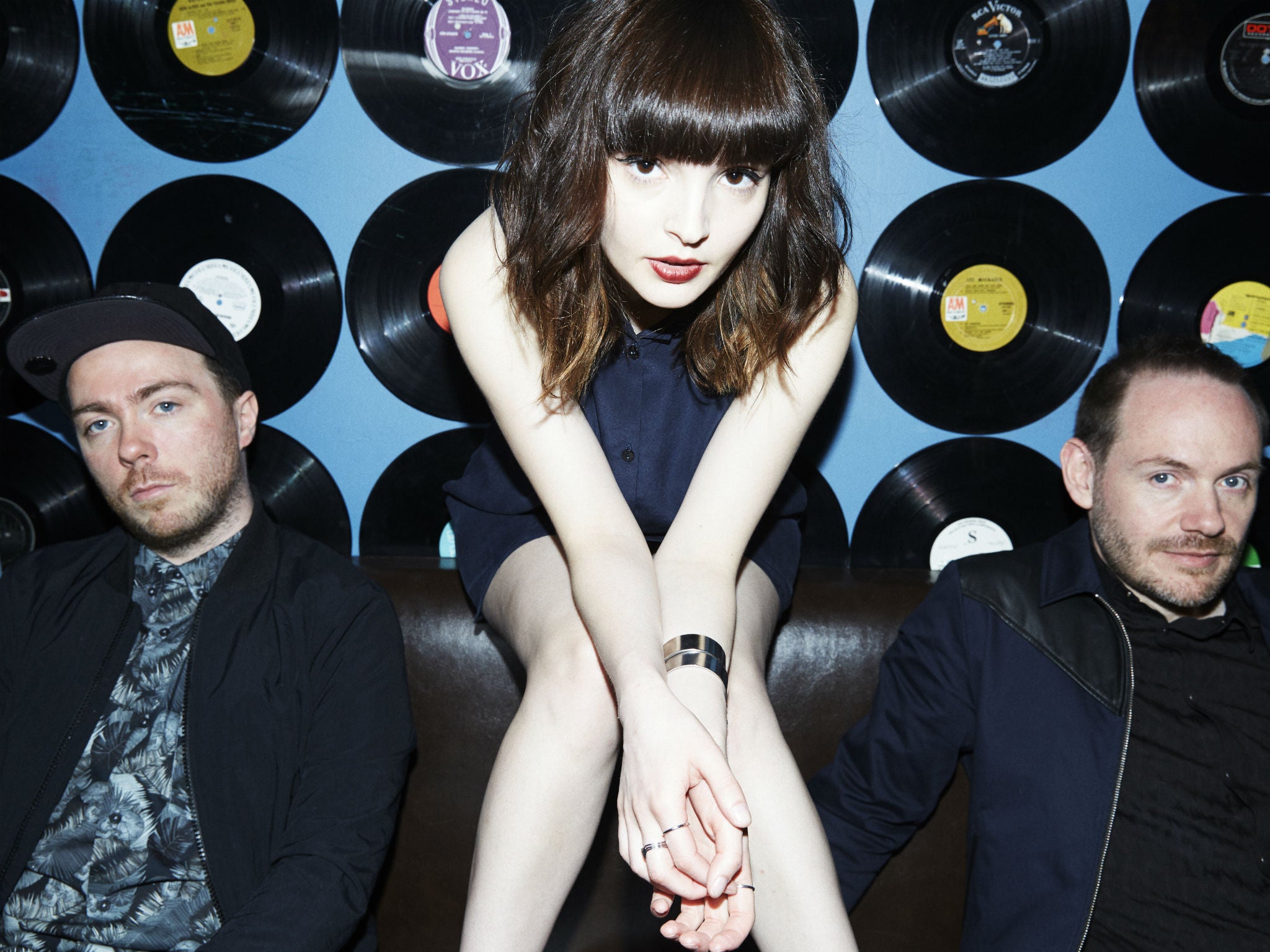 Chvrches play the Other Stage at Glastonbury on Saturday 25 June