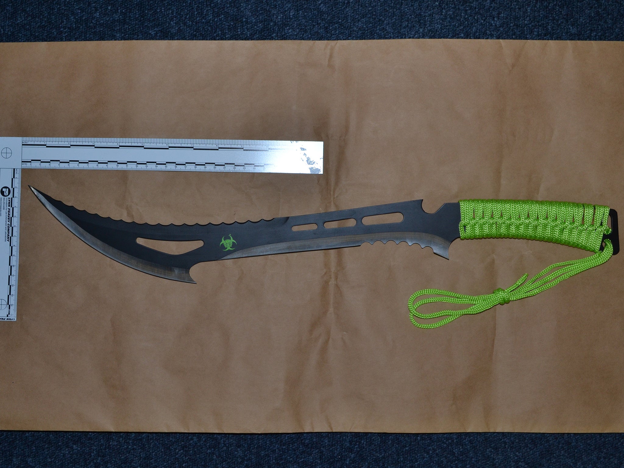 &#13;
A Zombie Killer knife believed to be similar to the one used in the attack &#13;