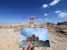 Palmyra: Photographer's powerful before and after photos show city's destruction at hands of Isis