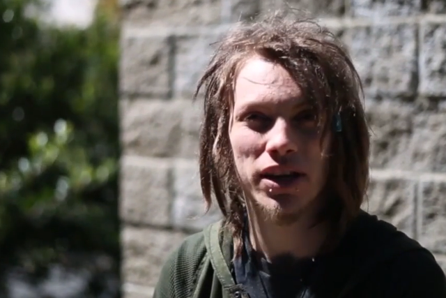 US student Corey Goldstein, who this week defended his decision to wear dreadlocks as a white man.