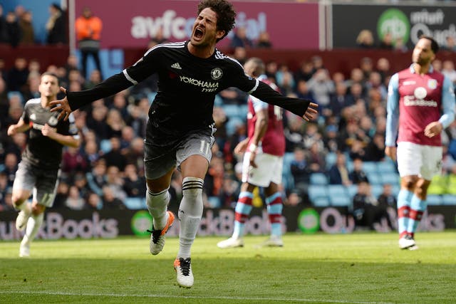 Alexandre Pato celebrates his goal for Chelsea on his debut
