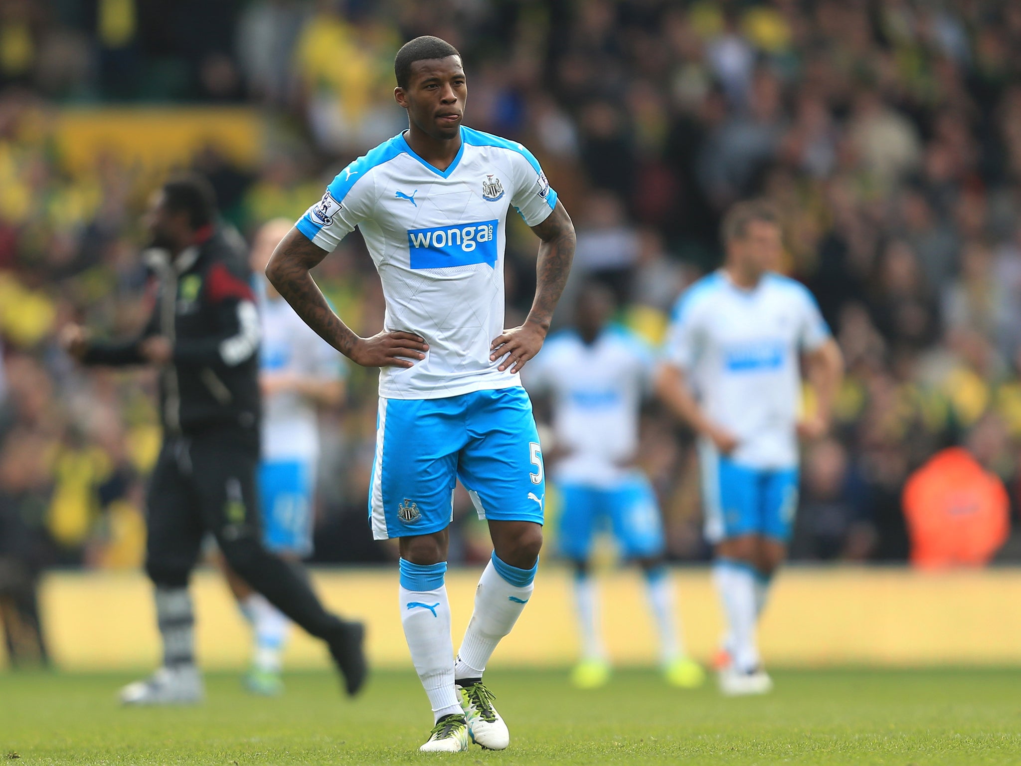 Georginio Wijnaldum reacts after the final whistle (Getty)