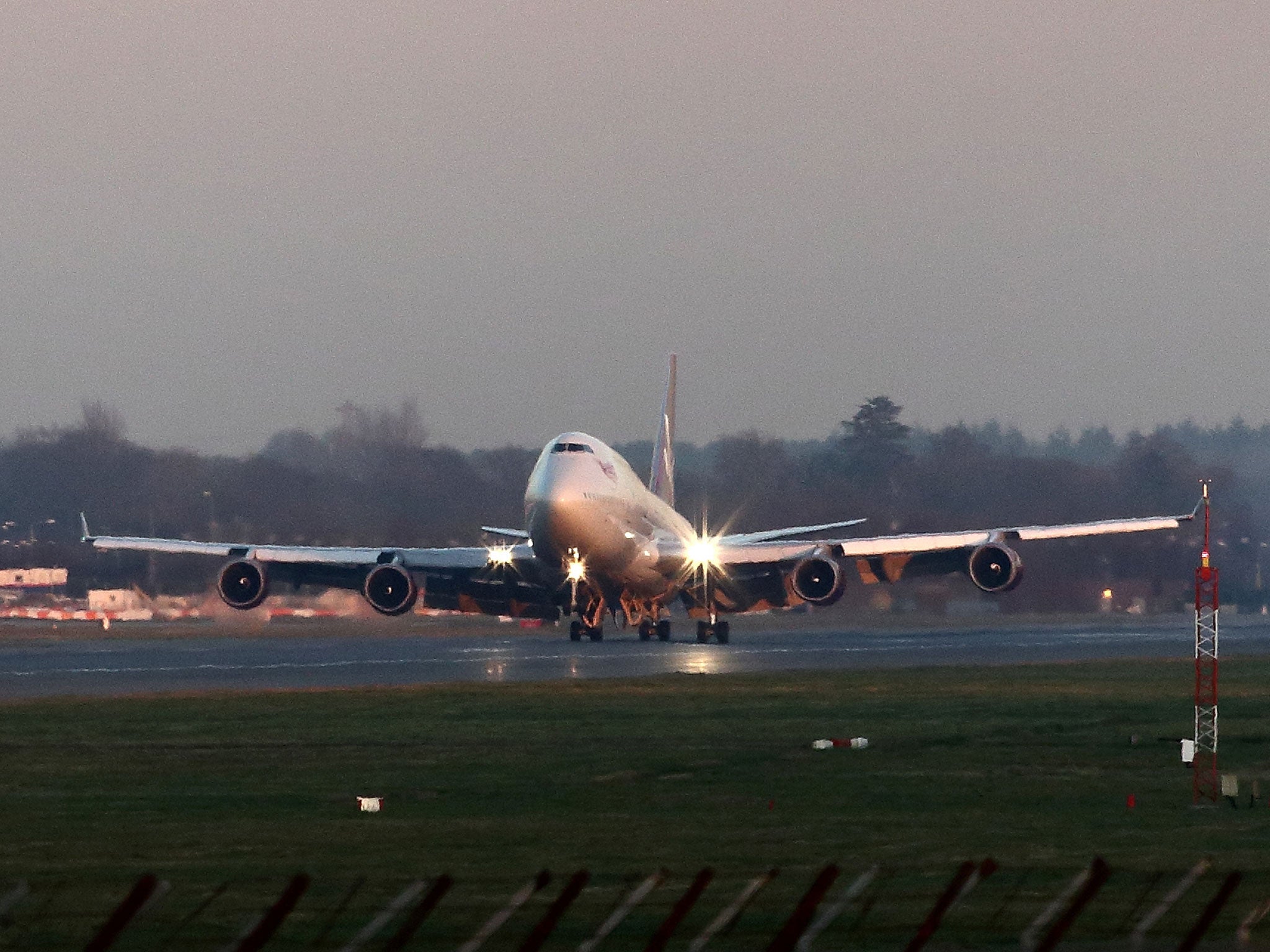 The 24-year-old man was arrested before boarding a flight at Gatwick