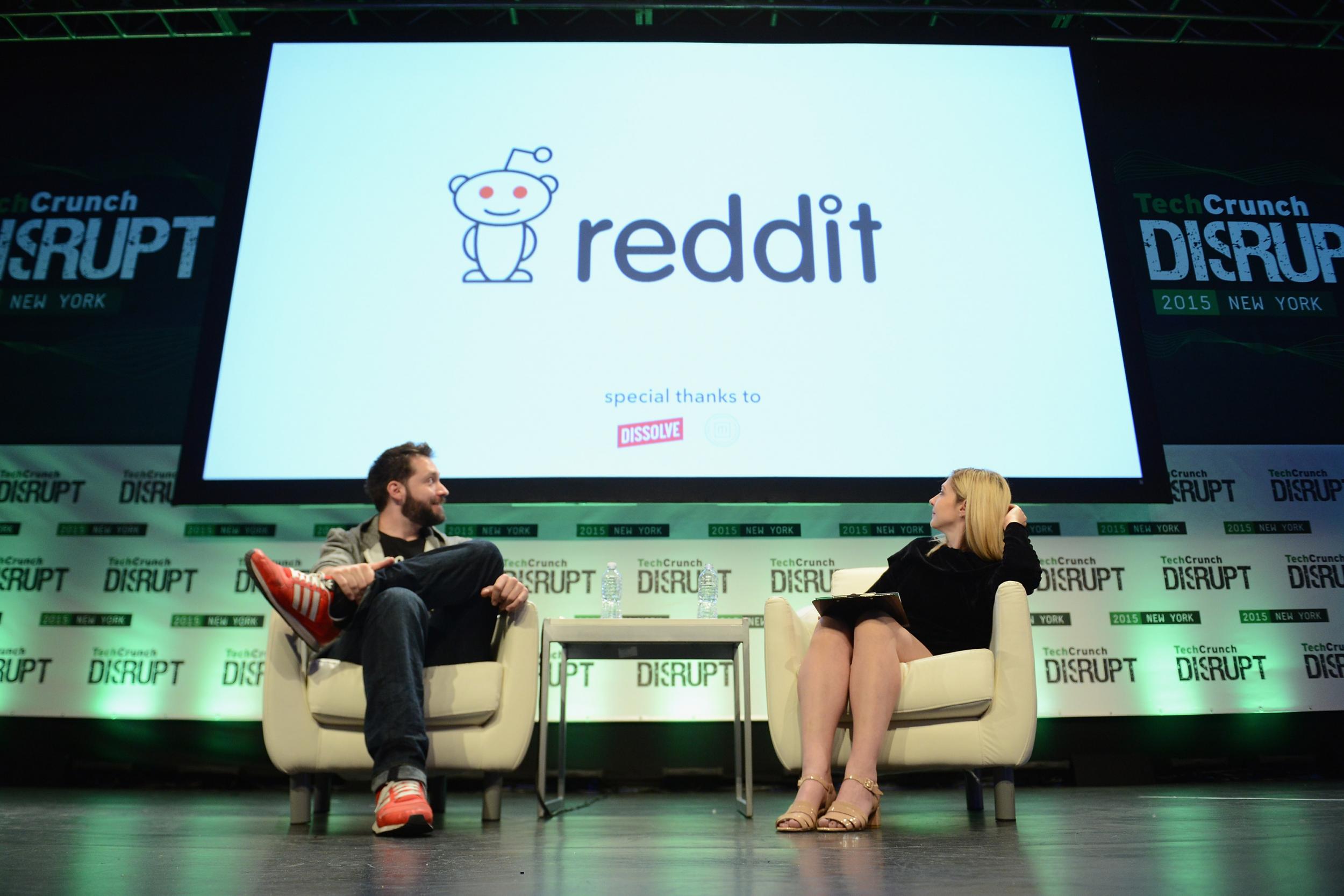 Co-Founder and Executive Chair of Reddit Alexis Ohanian speaks at TechCrunch Disrupt 2015