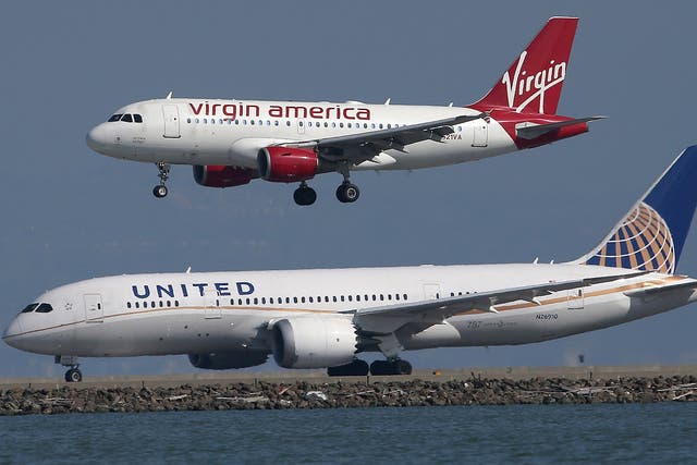 Virgin America came first while United came eighth