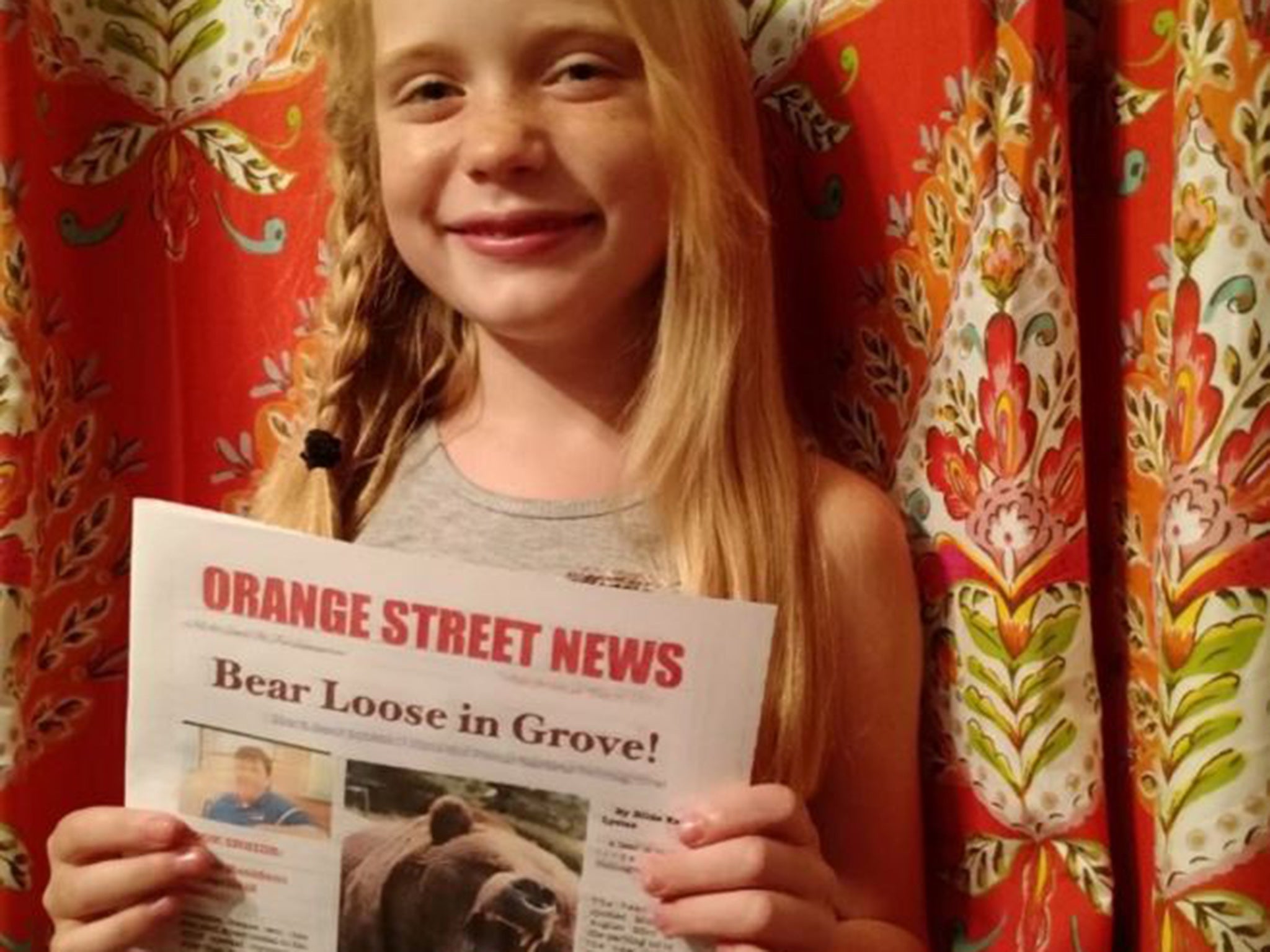 Hilde Kate Lysiak, 9 publishes both a print and online version of the Orange Street News,