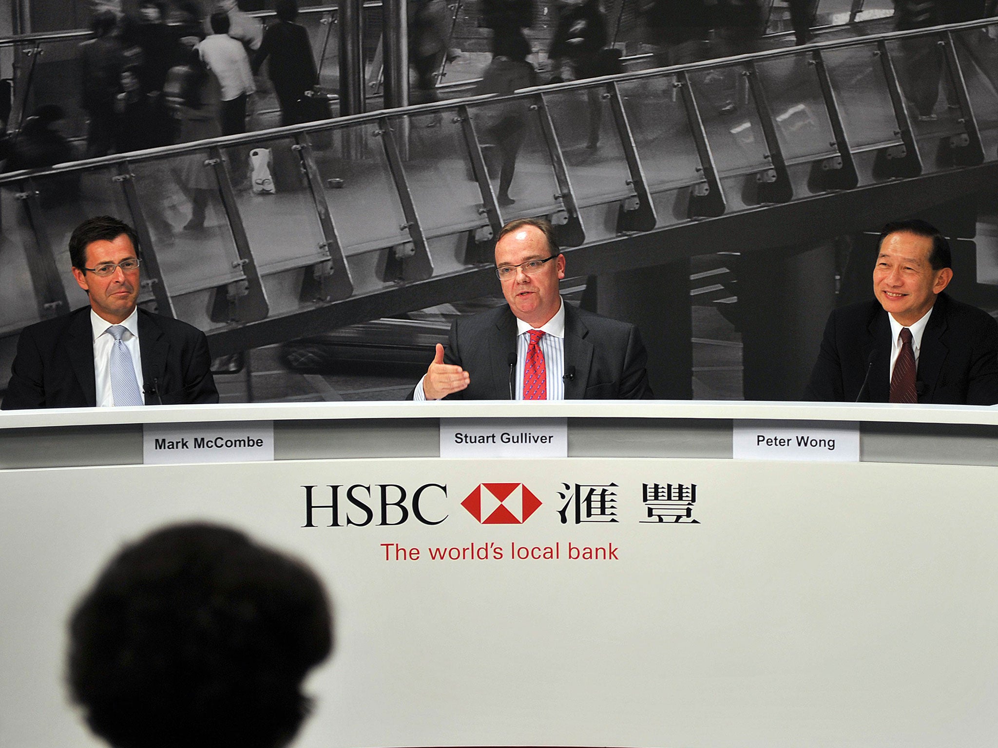 HSBC boss Stuart Gulliver is putting a positive spin in the bank's results