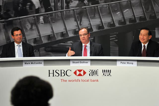 HSBC boss Stuart Gulliver is putting a positive spin in the bank's results