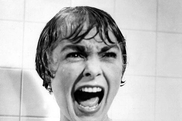 Horrifying: Janet Leigh in Psycho's infamous shower scene
