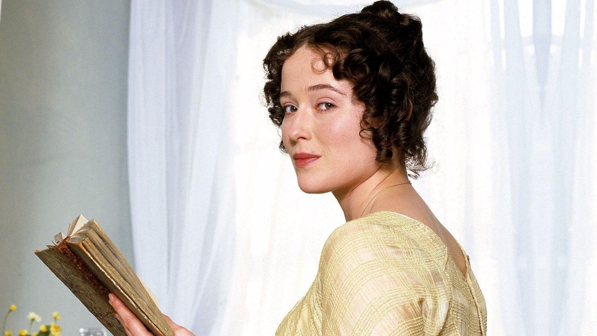 Jennifer Ehle as Elizabeth Bennet in the BBC adaptation of Pride and Prejudice