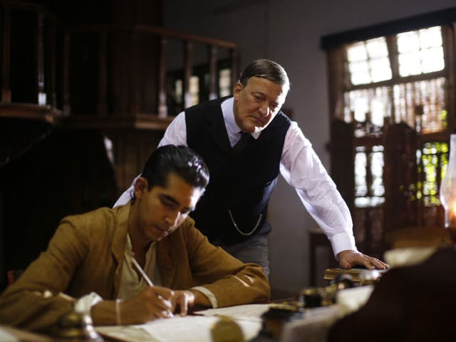 Dev Patel and Stephen Fry in The Man Who Knew Infinity
