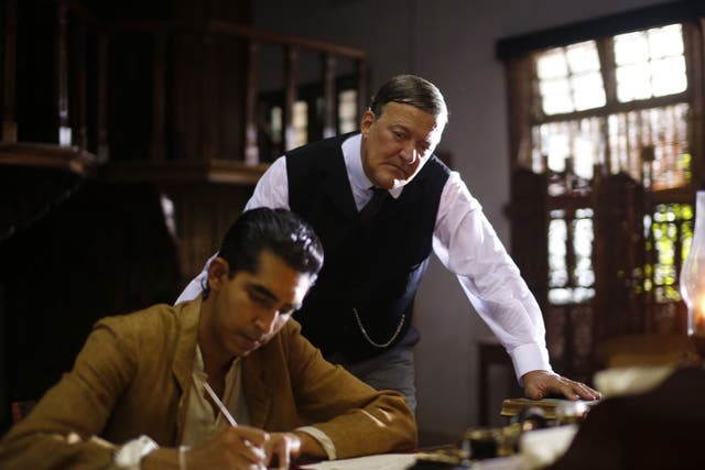 Dev Patel and Stephen Fry in The Man Who Knew Infinity
