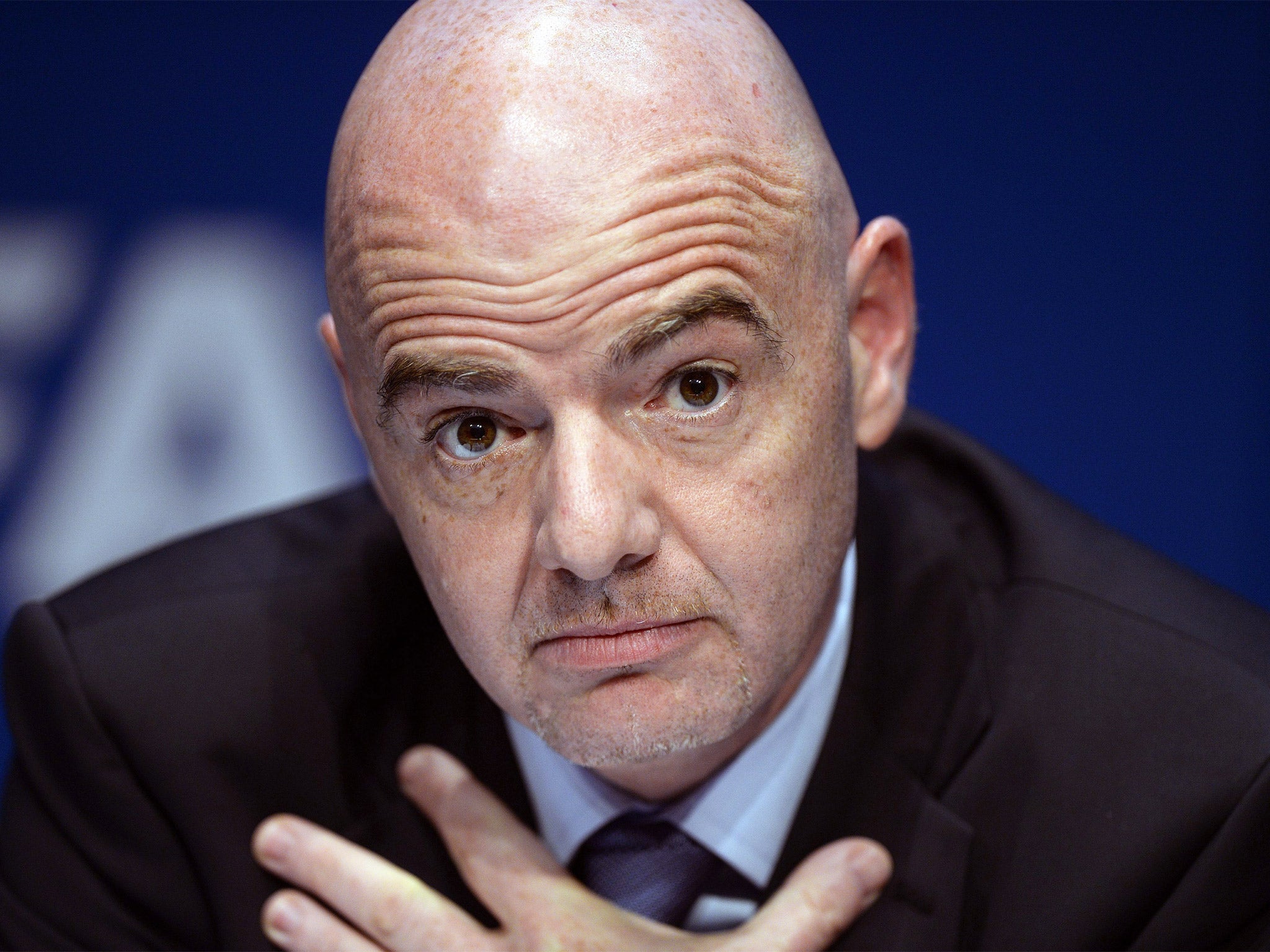 Gianni Infantino faces the first challenge to his Fifa presidency (Getty)